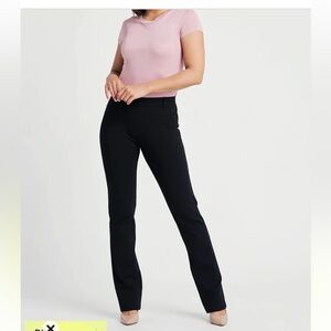 BETABRAND Classic Straight Dress Pant W0076-BK Black 2X EUC ♥️ #70
